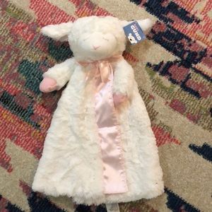 Baby gund Lamb lovie with pink accents